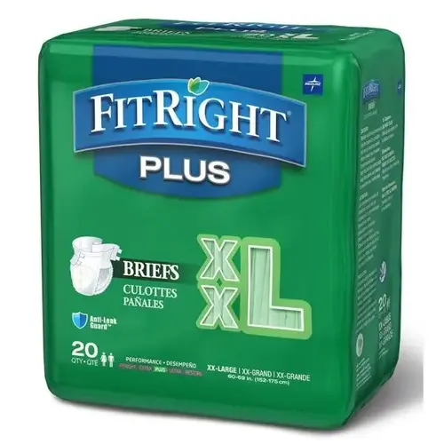 Brief, Clothlike, Fitplus, Size Large, 60" To 69" - pack of 20 Brief, Clothlike, Fitplus, Size Large, 60" To 69" - pack of 20