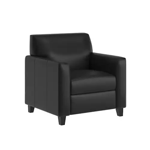 Reception Chair USB Ports Black Leather Reception Chair USB Ports Black Leather