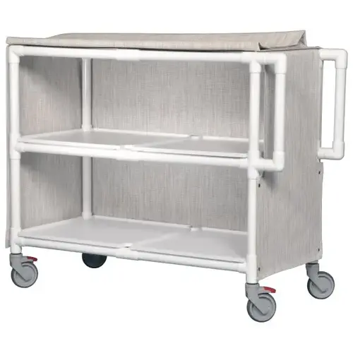 2 Shelf Jumbo Linen Car In Linen 2 Shelf Jumbo Linen Car In Linen