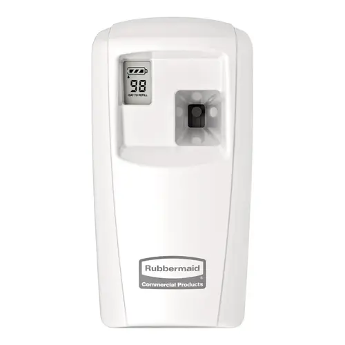Microburst 3000 Air Freshener Dispenser White Plastic Aerosol LCD Metered Microburst 3000 Air Freshener Dispenser White Plastic Aerosol LCD Metered