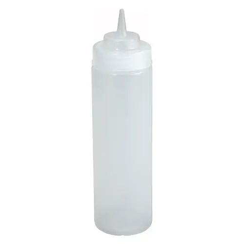 Bottle 16 OZ 2.625X7.875 IN Plastic Clear Wide Mouth Squeeze - pack of 48 Bottle 16 OZ 2.625X7.875 IN Plastic Clear Wide Mouth Squeeze - pack of 48