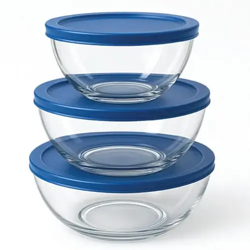 6pc Glass Mixing Bowl Set - pack of 6 6pc Glass Mixing Bowl Set - pack of 6
