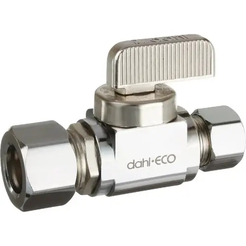 1/2 In. OD Comp x 3/8 In. OD Comp Straight Plated Supply Stop 1/2 In. OD Comp x 3/8 In. OD Comp Straight Plated Supply Stop