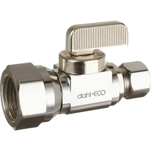 1/2 In. FIP x 3/8 In. OD Comp Straight Plated Supply Stop 1/2 In. FIP x 3/8 In. OD Comp Straight Plated Supply Stop