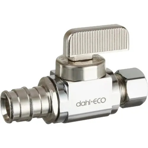 1/2 In. Cold Expansion x 3/8 In. OD Comp Straight Plated Supply Stop 1/2 In. Cold Expansion x 3/8 In. OD Comp Straight Plated Supply Stop