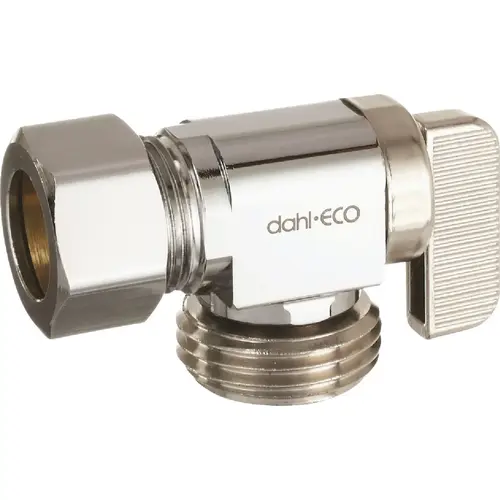 5/8 In. OD Comp (1/2 In. Nom.) x Male Hose Angle Plated Hose Valve 5/8 In. OD Comp (1/2 In. Nom.) x Male Hose Angle Plated Hose Valve