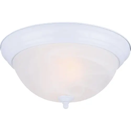 11 In. 2-Light White Alabaster Glass Flush Mount Ceiling Light Fixture 11 In. 2-Light White Alabaster Glass Flush Mount Ceiling Light Fixture