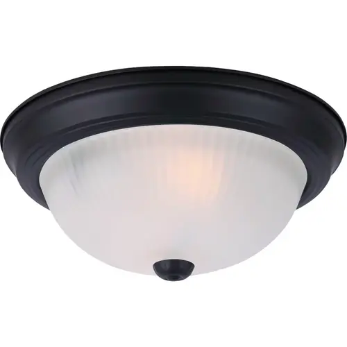 13 In. 2-Light Black Frost Glass Flush Mount Ceiling Light Fixture 13 In. 2-Light Black Frost Glass Flush Mount Ceiling Light Fixture