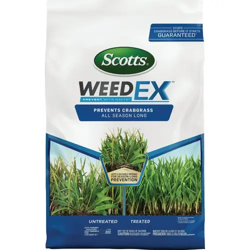 WeedEx Prevent with Halts 10.06 Lb. 5000 Sq. Ft. Crabgrass Preventer Dump Bin WeedEx Prevent with Halts 10.06 Lb. 5000 Sq. Ft. Crabgrass Preventer Dump Bin