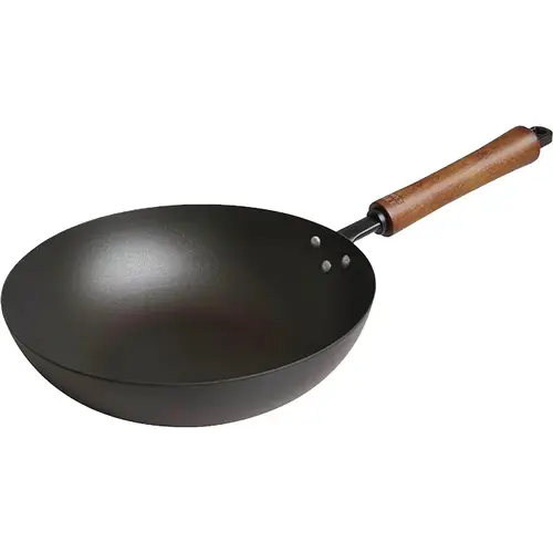 Classic Series 9-1/2 In. Carbon Steel Preseasoned Stir Fry Pan Black Classic Series 9-1/2 In. Carbon Steel Preseasoned Stir Fry Pan Black