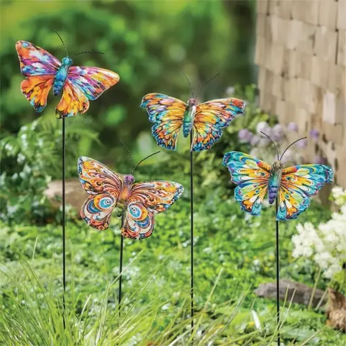 35 In. H. Metal Butterfly Pollinator Garden Stake 35 In. H. Metal Butterfly Pollinator Garden Stake