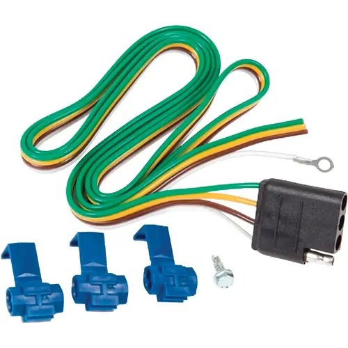4-Flat 48 In. Vehicle End Trailer Light Wiring Connector 4-Flat 48 In. Vehicle End Trailer Light Wiring Connector