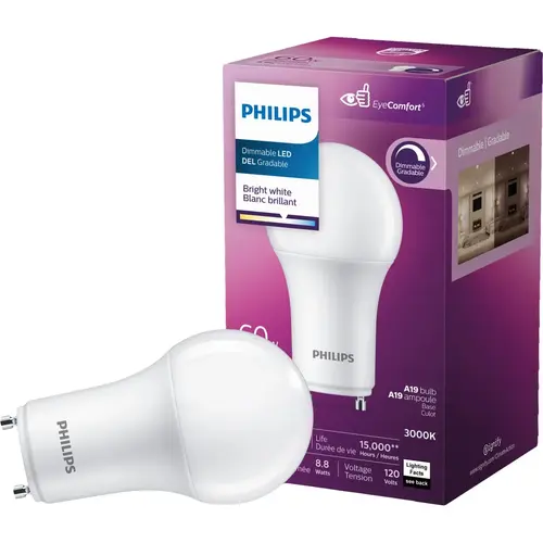 60W Equivalent A19 GU24 Dimmable LED Light Bulb 60W Equivalent A19 GU24 Dimmable LED Light Bulb