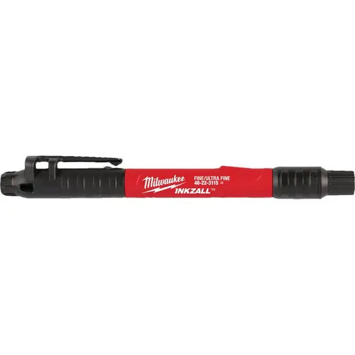 INKZALL Double-Sided Black Ultra Fine & Fine Point Jobsite Marker INKZALL Double-Sided Black Ultra Fine & Fine Point Jobsite Marker