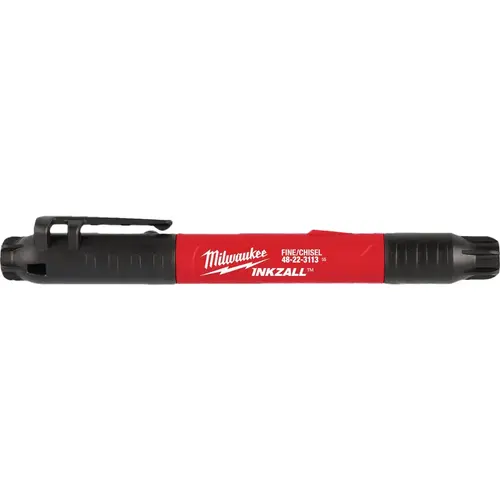 INKZALL Double-Sided Fine Point & Chisel Tip Black Jobsite Marker INKZALL Double-Sided Fine Point & Chisel Tip Black Jobsite Marker