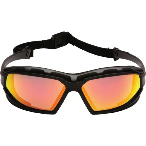 Highlander Plus Black-Gray Frame Safety Glasses with Sky Red Mirror Anti-Fog Lenses Highlander Plus Black-Gray Frame Safety Glasses with Sky Red Mirror Anti-Fog Lenses