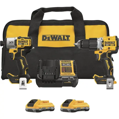 20V MAX* XR 2-Tool Brushless Cordless Hammer Drill & Impact Driver Combo Kit with (2) POWERPACK Batteries 20V MAX* XR 2-Tool Brushless Cordless Hammer Drill & Impact Driver Combo Kit with (2) POWERPACK Batteries