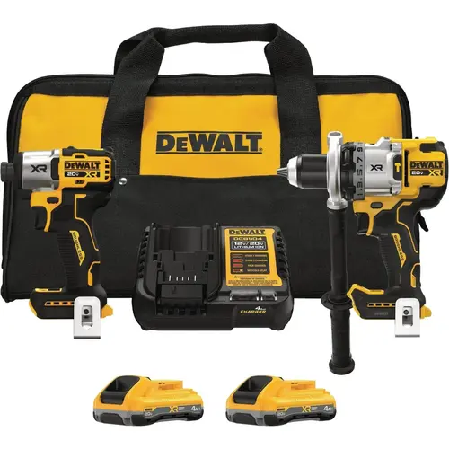 20V MAX XR 2-Tool Brushless Cordless Hammer Drill & Impact Driver Combo Kit with (2) POWERPACK Batteries & Charger 20V MAX XR 2-Tool Brushless Cordless Hammer Drill & Impact Driver Combo Kit with (2) POWERPACK Batteries & Charger