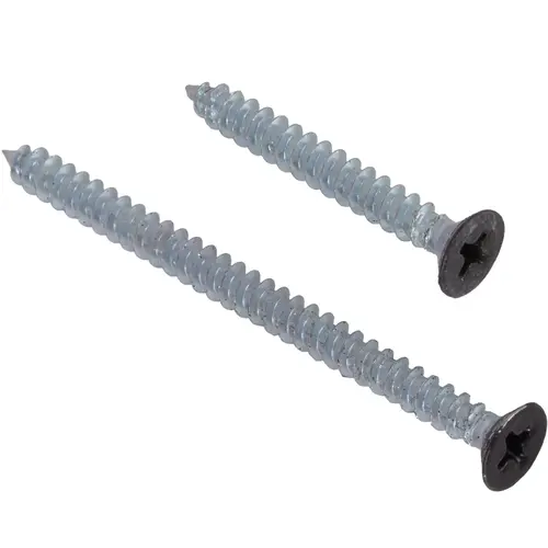 1-1/8" and 2" Double-Track Bracket Screws 20/pk - Matte Black 1-1/8" and 2" Double-Track Bracket Screws 20/pk - Matte Black