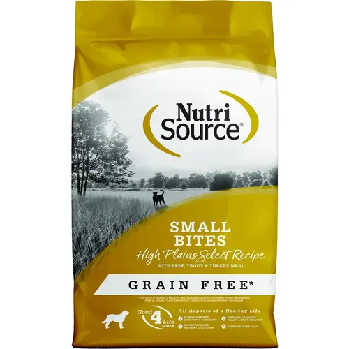 4 Lb. Small Bites High Plains Select Recipe Grain Free Dog Food 4 Lb. Small Bites High Plains Select Recipe Grain Free Dog Food
