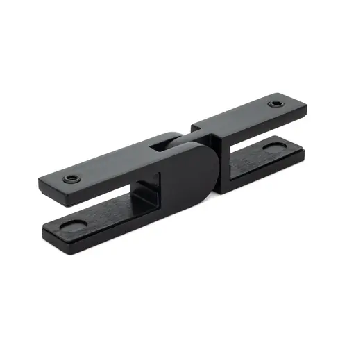 Glass to Glass Connector Square 90 degree-180 degree Adjustable 11/16-3/4" Glass - Matte Black Glass to Glass Connector Square 90 degree-180 degree Adjustable 11/16-3/4" Glass - Matte Black