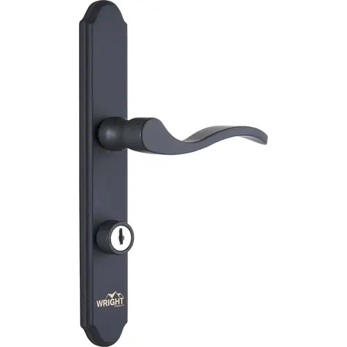 Serenade Mortise Keyed Lever Mount Latch with Deadbolt, Matte Black Serenade Mortise Keyed Lever Mount Latch with Deadbolt, Matte Black