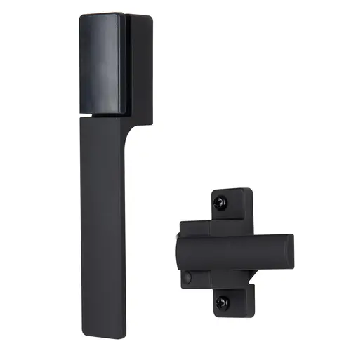 Alto Contemporary Free Hanging Push Button Latch, Matte Black Alto Contemporary Free Hanging Push Button Latch, Matte Black