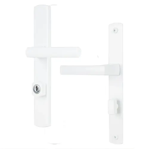 Ventana Contemporary Keyed Mortise Leverset, White Ventana Contemporary Keyed Mortise Leverset, White