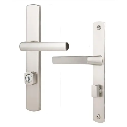 Ventana Contemporary Keyed Mortise Leverset, Satin Nickel Ventana Contemporary Keyed Mortise Leverset, Satin Nickel