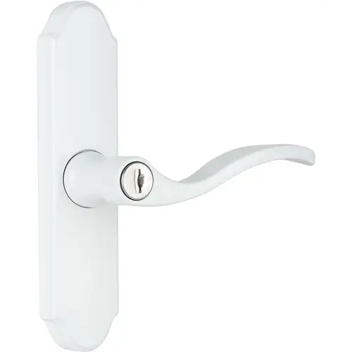 Serenade Mortise Leverset for Wood Core Doors, White Serenade Mortise Leverset for Wood Core Doors, White