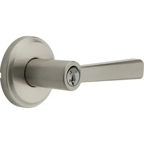 Trafford Lever with Traditional Rectangle Rose Entry Door Lock SmartKey with 6AL Latch and RCS Strike Satin Nickel Finish Trafford Lever with Traditional Rectangle Rose Entry Door Lock SmartKey with 6AL Latch and RCS Strike Satin Nickel Finish