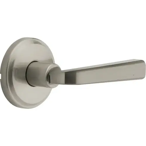 Trafford Lever with Traditional Rectangle Rose Passage Door Lock with 6AL Latch and RCS Strike Satin Nickel Finish Trafford Lever with Traditional Rectangle Rose Passage Door Lock with 6AL Latch and RCS Strike Satin Nickel Finish