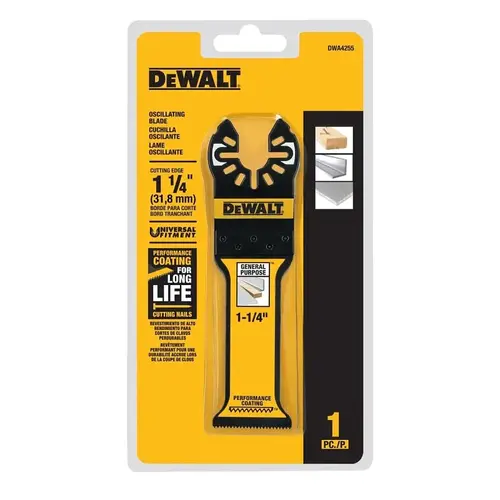 DEWALT General-Purpose Oscillating Blade, 1-1/4 in, HSS DEWALT General-Purpose Oscillating Blade, 1-1/4 in, HSS