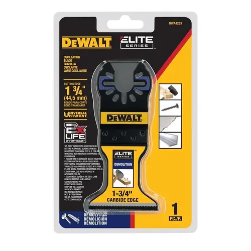 DEWALT ELITE Series Oscillating Demo Blade, 1-3/4 in, Carbide DEWALT ELITE Series Oscillating Demo Blade, 1-3/4 in, Carbide
