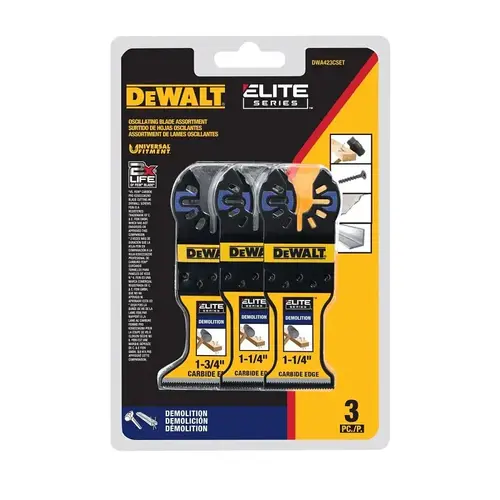 DEWALT ELITE Series Oscillating Demo Assortment, Carbide DEWALT ELITE Series Oscillating Demo Assortment, Carbide