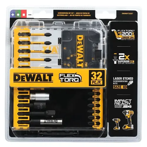 DEWALT ELITE Series Impact Driver Bit Set, 32-Piece DEWALT ELITE Series Impact Driver Bit Set, 32-Piece