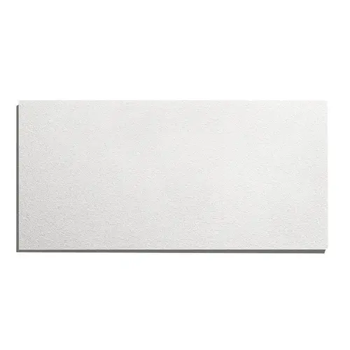CGC Tabaret Series Lay-In Ceiling Tile, 2 ft L, 4 ft W, 5/8 in Thick, Medium Textured Pattern, Fiberglass, White CGC Tabaret Series Lay-In Ceiling Tile, 2 ft L, 4 ft W, 5/8 in Thick, Medium Textured Pattern, Fiberglass, White