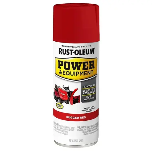 Rust-Oleum Power and Equipment Paint, Rugged Red, 12 oz Rust-Oleum Power and Equipment Paint, Rugged Red, 12 oz