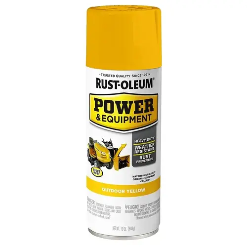 Rust-Oleum Power and Equipment Paint, Outdoor Yellow, 12 oz Rust-Oleum Power and Equipment Paint, Outdoor Yellow, 12 oz