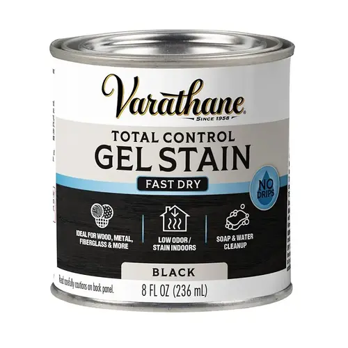 Varathane Total Control Stain, Black, Gel, Paste, 1/2 pt Varathane Total Control Stain, Black, Gel, Paste, 1/2 pt