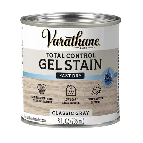 Varathane Total Control Stain, Classic Gray, Gel, Paste, 1/2 pt Varathane Total Control Stain, Classic Gray, Gel, Paste, 1/2 pt