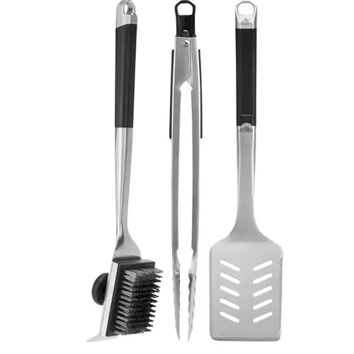 Napoleon Pro Series Premium 3-Piece Tool Set, Stainless Steel, Slip-Resistant Grip Handle Napoleon Pro Series Premium 3-Piece Tool Set, Stainless Steel, Slip-Resistant Grip Handle