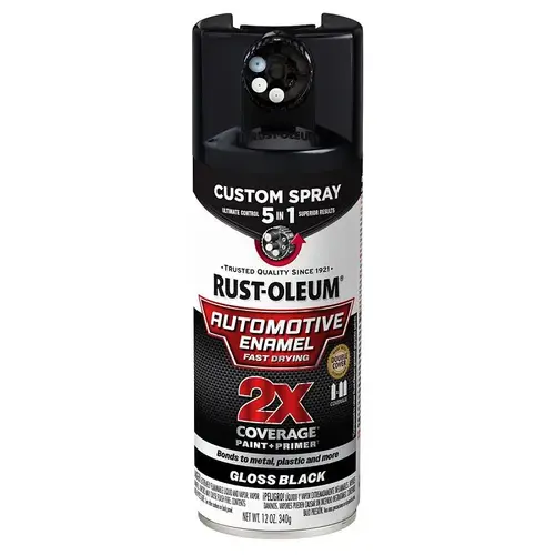 AUTO ENML SPRAY GLOSS BLK 12OZ AUTO ENML SPRAY GLOSS BLK 12OZ