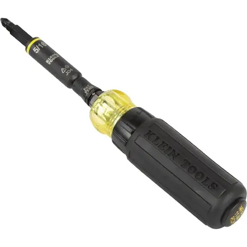 Klein Tools KNECT 11-in-1 Screwdriver/Nut Driver, Phillips, Slotted, Square, Torx Drive, 8 in OAL Klein Tools KNECT 11-in-1 Screwdriver/Nut Driver, Phillips, Slotted, Square, Torx Drive, 8 in OAL