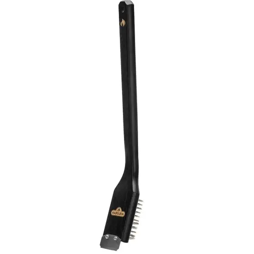 Napoleon Essential Series Grill Brush, Stainless Steel Bristle, Wood Handle Napoleon Essential Series Grill Brush, Stainless Steel Bristle, Wood Handle