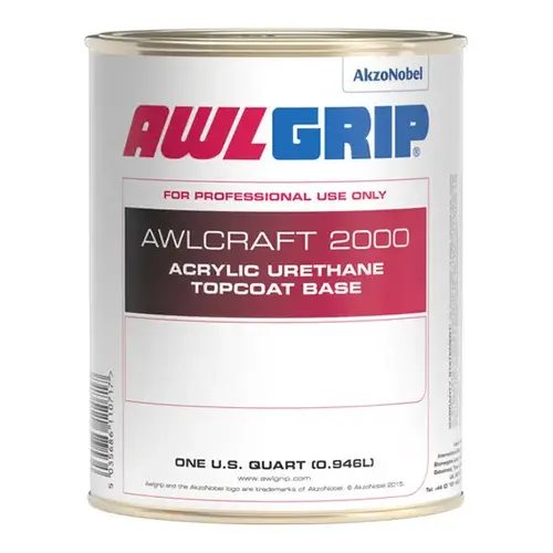 Awlcraft 2000 Acrylic Urethane High-Gloss Topcoat, Clear, Quart Awlcraft 2000 Acrylic Urethane High-Gloss Topcoat, Clear, Quart