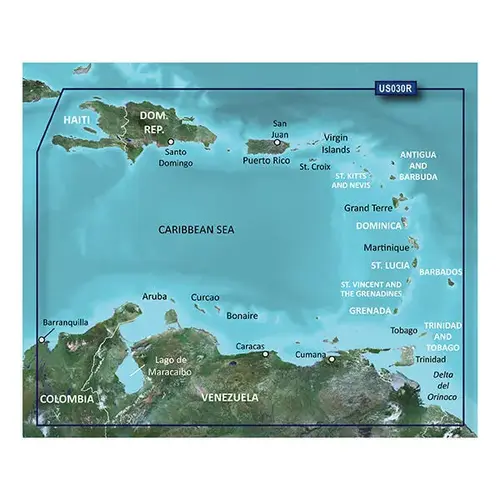 HXUS030R Southeast Caribbean BlueChart g3 microSD/SD Card HXUS030R Southeast Caribbean BlueChart g3 microSD/SD Card