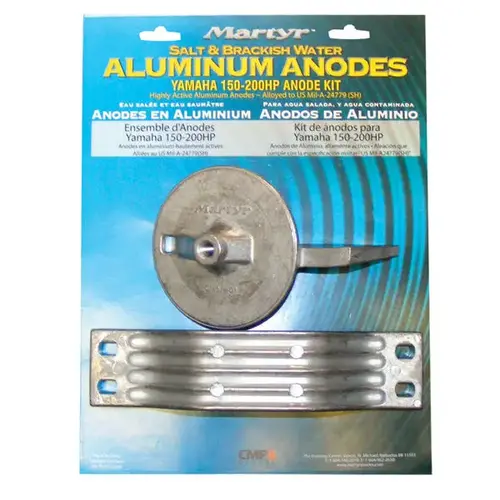 Yamaha Anode Kit - 150 HP, Aluminum Yamaha Anode Kit - 150 HP, Aluminum