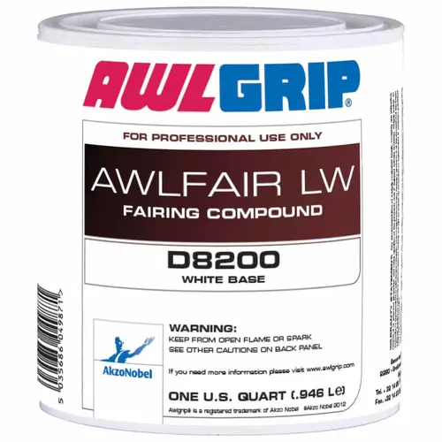 Awl-Fair Fairing Compound Base, Quart (Professional Application Only) White Awl-Fair Fairing Compound Base, Quart (Professional Application Only) White