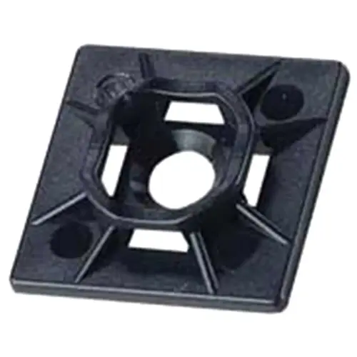 Nylon Adhesive Cable Tie Mount, Black, 25-Pack Nylon Adhesive Cable Tie Mount, Black, 25-Pack